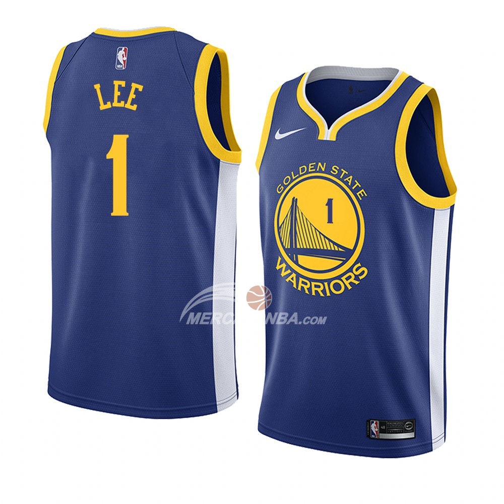 Maglia Golden State Warriors Damion Lee Icon 2018 Blu
